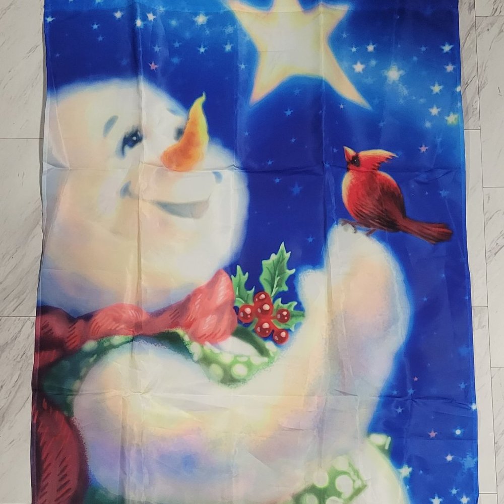 Frosty the Snowman garden flag 29 x 43